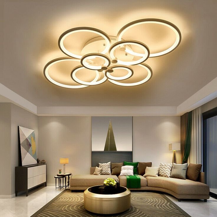 Led Ceiling Light Flower Chandelier Pendant Living Room Dining Indoor Lamp